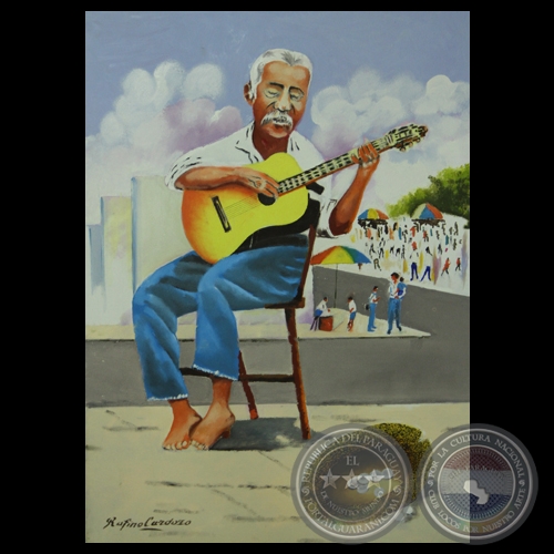 TROVADOR - Óleo de RUFINO CARDOZO